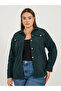 Plus Size Chest Pocket Corduroy Shirt with Metal Buttons