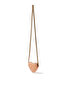 Crocodile Patterned Heart Micro Bag - Light Orange - 3