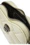Heart Patterned Croc Leather Micro Bag - Light Green - 5