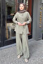 Basic Belted Suit - Khaki - 5