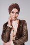 Cardigan |   Women's Cardigan |   Varaklı Knitwear Long Cardigan |   Handmade, Special Design - 4