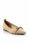 Beige Knitwear Women's Ballerina K01327058282 - 3