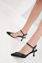 Black Women's Classic Heeled Shoes 20408