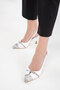 White Women's Classic Heeled Shoes 20416 - 5