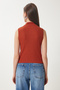 Women's Brick Neck Cotton Knitted Blouse GT00004 - 5