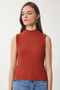 Women's Brick Neck Cotton Knitted Blouse GT00004 - 3