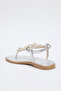 Silver Sea Shell Stone Flip Flops Women Stylish Sandals Takss25Sd00007 - 6