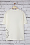 Ekru Oversize/Geniş Kesim Tropikal Baskılı %100 Pamuk T-Shirt TMNSS25TS00219 - 7