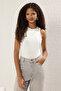 Black-White 2-Piece Black-White Pack Fitted Crew Neck Face Collar Bottom Snap Knitted Body - 5