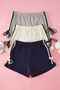 Navy Blue-Multicolor 3-Pack 100% Cotton Tie-Up/Bow Knitted Pajama Bottom Thmss25Pj00022