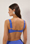 Saks Drapeli Bralette Kaplı Bikini Üstü TBESS25BU00045 - 4
