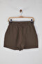 Plaj Giyim Camel Dokuma Yüksek Bel Mini Şort & Bermuda TBESS25SR00008 - 9