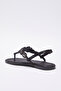 Black Stone Accessory Ankle Strap Flip Flops Women's Stylish Sandals Takss25Sd00005 - 7