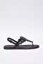 Black Stone Accessory Ankle Strap Flip Flops Women's Stylish Sandals Takss25Sd00005 - 6