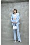 Stone Trim Blazer Jacket Pants Set – Stylish Women's Clothing - 5