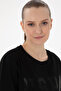 Women's Black Crew Neck Basic T-Shirt 50300850-Vr046 - 2