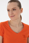 Women's Pomegranate Flower V-Neck Basic T-Shirt 50300828-Vr039 - 2