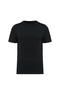 Men's Fashion Black Solid T-Shirt, Casual Quick Dry Short Sleeve Stretchy Fabric for Summer - 4