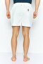 Men Brand Logo Board Shorts, White - 2