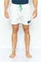 Men Brand Logo Board Shorts, White