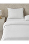 Royal Scroll Jacquard Cotton Satin King Size Duvet Cover Set White 240X220 cm - 2
