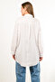 Striped Cotton Fabric Oversize Women's Shirt - 6