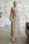 Lemina Belted Dress - Ecru