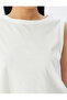 Sleeveless Crop Cotton Basic Women's Tank Top - 5