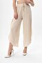 Women's Slit Detailed Linen Trousers 250128   - - 3