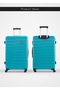 Beta Cabin Size ABS Hardside Spinner Luggage Trolley – Lightweight 10KG 4-Wheel, 20 Inch, Blue - 4