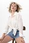 Women's Single Pocket Detailed Oversize Shirt 260192 - 265098