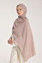 Embroidery Shawl - Crescent Weaving - Mink - White - 4