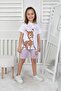 3-8 Years Old Printed Shorts Girl's Suit