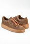 Tiggo Genuine Leather Handmade Brown Men's Sneakers Shoes - 5
