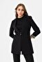 Women's Lining Leopard Patterned Single Button Closure Blazer Jacket 260327 - - 4