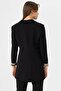 Women's Lining Leopard Patterned Single Button Closure Blazer Jacket 260327 - - 5