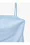 Back Low-Cut Linen Blended Thin Strap Women's Mini Dress - 5