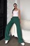 Green Wide Leg Women's Sweatpants Mg2279 - 6