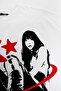 Star Girl Printed White Unisex Oversize T-shirt - 3