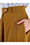 تنورة واسعة بأزرار أوليف - 8