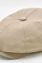 Men's Linen Hat Newsboy Cap Cap Trilby Beret - Beige - 6