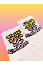 Exclusive Unisex Socks I'M Not Anti-Social Written Colorful Comfortable Patterned Fun Style White College Socks - 5