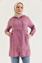 Araboy Hooded Linen Cap Rose Dried