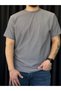 Men's Smoke Gray Striped Crew Neck T-Shirt - 2