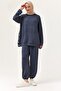 Snap Detail Hooded Double Suit Smoked - 5