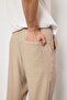 Premium Men's Boyfriend Style Elastic Waist Mink Woven Trousers Ls-23096 - 2
