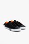 Women's Men's Casual Linen Black Sneakers