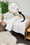 Baby 100% Cotton Happy Baby Duvet Cover Set - White - 5