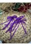 Purple 6 mm Organza Ready Bow Ribbon 10 Pcs Balloon Cake Ribbon - 3