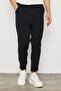 Premium Men's Boyfriend Mold Black Woven Pants with Elastic Waist Ls-23096 - 2